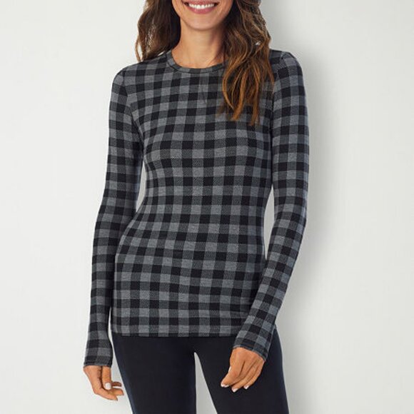 NWT Cuddl Duds Softwear With Stretch Long Sleeve Crew - Picture 1 of 1